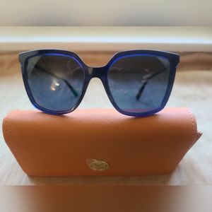 NEW & AUTHENTIC TORI BURCH SUNGLASSES MODEL 7146, 55-17-40, COLOR NAVY BLUE
